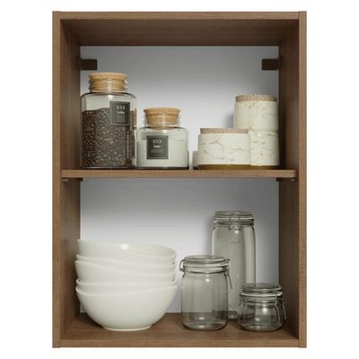 Armário Aéreo 50cm 1 Porta Rustic/branco Glamy Madesa Rustic/branco