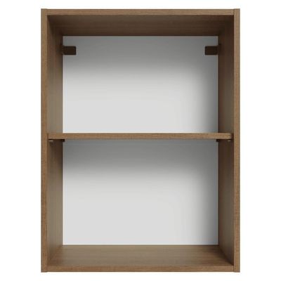 Armário Aéreo 50cm 1 Porta Rustic/preto Lux Madesa Rustic/preto