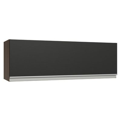 Armário Aéreo 100 Cm 1 Porta Basculante Rp Glamy Madesa Rustic/preto