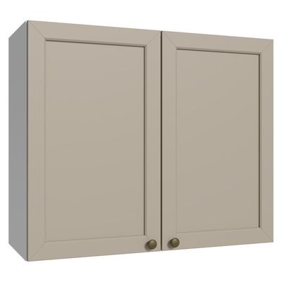 Armário Aéreo 80 Cm 2 Portas Branco-crema Vik Madesa Branco-crema