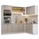Armário De Cozinha Completa De Canto 399 Cm Branco/crema Vik Madesa 02 Branco/crema