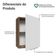 Armário Aéreo 50cm 1 Porta Rustic/branco Stella Madesa Rustic/branco