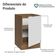 Balcão De Cozinha 50cm 1 Porta (sem Tampo) Rb Stella Madesa Rustic/branco