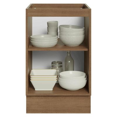 Balcão De Cozinha 50cm 1 Porta (sem Tampo) Rb Stella Madesa Rustic/branco
