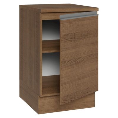 Balcão De Cozinha 50cm 1 Porta Rustic Glamy Madesa Rustic