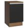 Balcão De Cozinha 50cm 1 Porta Rustic/preto Glamy Madesa Rustic/preto