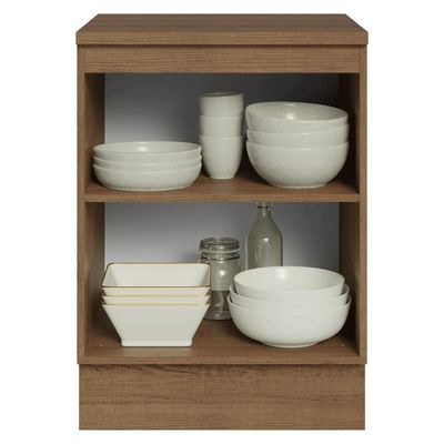 Balcão De Cozinha 60 Cm 1 Porta Rustic-crema Vik Madesa Rustic-crema