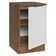 Balcão De Cozinha 50cm 1 Porta Rustic/branco Stella Madesa Rustic/branco