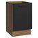 Balcão De Cozinha 50cm 1 Porta (sem Tampo) Rp Agata Madesa Rustic/preto