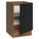Balcão De Cozinha 50cm 1 Porta (sem Tampo) Rp Agata Madesa Rustic/preto