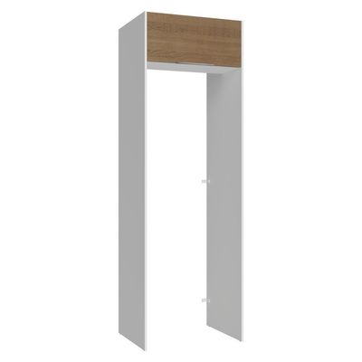 Porta-geladeira 73 Cm 1 Porta Basculante Branco/rustic Stella Madesa Branco/rustic