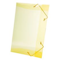 Pasta Aba Elástico Dello Line sem Lombo Amarela 33,5x23,5cm