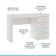 Mesa Escrivaninha Home Office Com 4 Gavetas 120cm Menu Móveis Branco