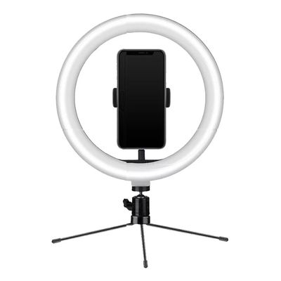 Ring Light USB Tripé 18cm Iluminador e Suporte Smartphone MFVS-RLT20/BK MYMAX