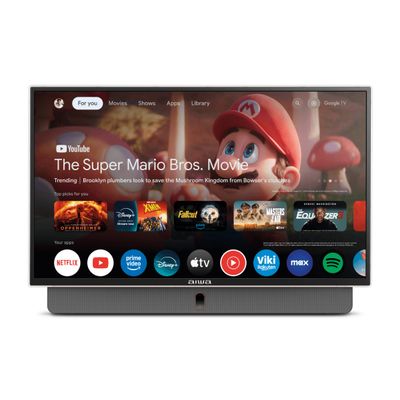 Smart TV Portátil AIWA 24” Full HD HDR10 Dolby Audio Google TV Bateria de 3h AWS-TV-24-01-G Bivolt