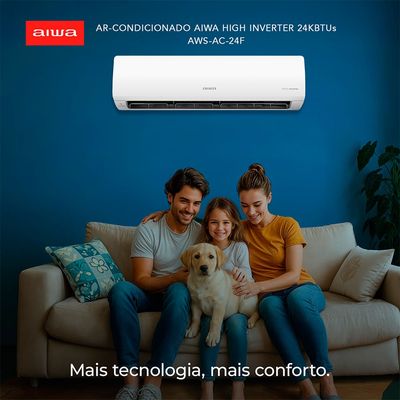 Ar Condicionado AIWA Split High Wall High Inverter 24.000 BTUs Frio AWS-AC-24F 220V 220V