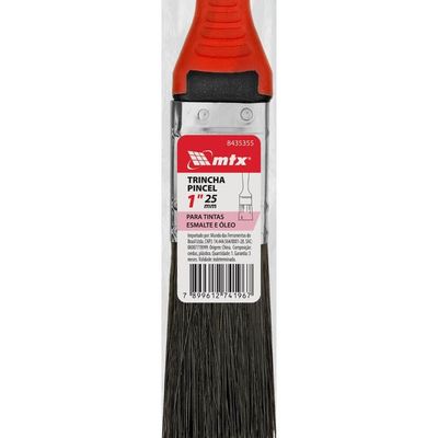 Trincha Pincel 1'' Cerdas Pretas Mtx Esmalte óleo