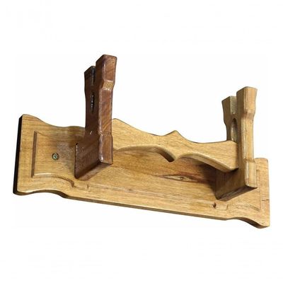 Porta Espadas Oficial Pm Bm Eb Forças Armadas Parede Ou Mesa De Parede Madeira Nobre