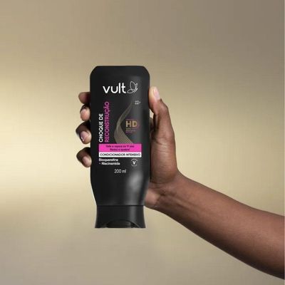 Condicionador Intensivo Choque De Reconstrução Sela E Repara O Cabelo Hd 200ml Vult