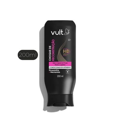 Condicionador Intensivo Choque De Reconstrução Sela E Repara O Cabelo Hd 200ml Vult