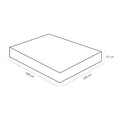 Colchão Elegant Queen Size Nanolastic 158x198x27cm - 1041527854 - Ortobom