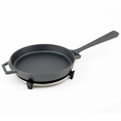 Panela De Ferro Fundido Ooni Skillet 25cm Com Base Em Aço Inox