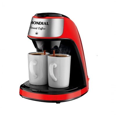 Cafeteira Elétrica Mondial Smart Coffee Vermelha 2 Xícaras 500w 110v