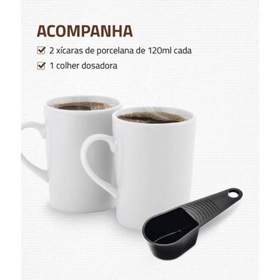Cafeteira Elétrica Mondial Smart Coffee Vermelha 2 Xícaras 500w 110v
