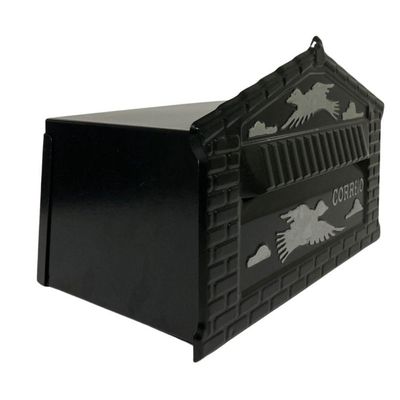 Caixa De Correios Pombinhos De Muro Grande 20x25x12cm Preto