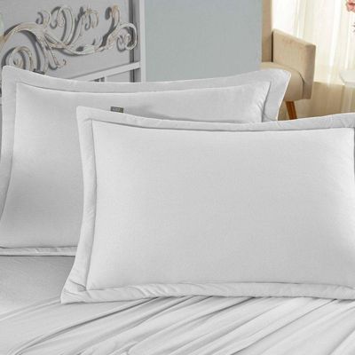 Porta Travesseiro Matelado Nobre 1 Peça Malha 100% Algodão - Branco