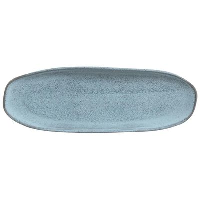 Conjunto de Travessas Ovais Rasas Grandes Orgânico Breeze 36x13cm 4 Peças Porto Brasil Azul
