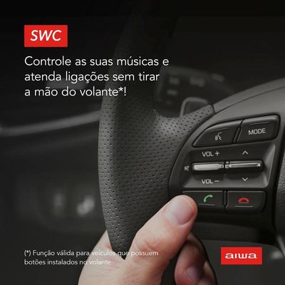 Car áudio Central Multimídia Tela 7" Hd Aws-ca-dd-01 Bivolt