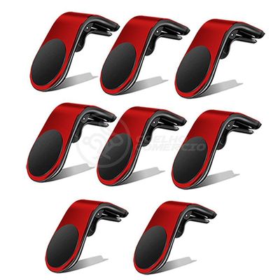 Kit 8 Suporte Magnético Veicular Painel De Carro Tipo L
