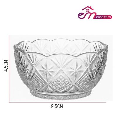 Kit 10 Taça De Sobremesa Sorvete Doces De Vidro Toffee 150ml Em Casa Tem