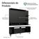 Rack Com Painel Para Tv Até 60 Polegadas 180 Cm Com Pés Preto/rustic Cancun Madesa Preto/rustic
