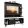 Rack Com Painel Para Tv Até 60 Polegadas 180 Cm Com Pés Preto/rustic Cancun Madesa Preto/rustic