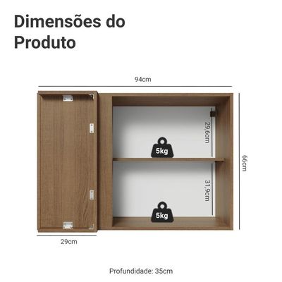 Armário Aéreo De Canto 1 Porta Vik Madesa Rustic/verde