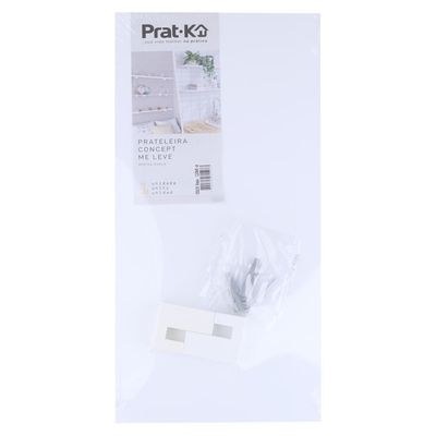 Prateleira Prat-K Concept Me Leve Branca 1,2x20x40cm