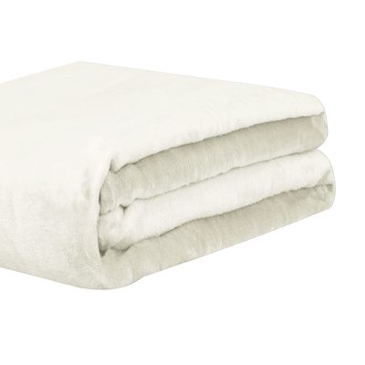 Cobertor Manta Super Soft 300g Casal 1,80mx2,20m Off-White Sonhare