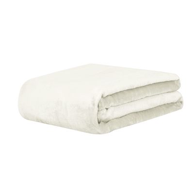 Cobertor Manta Super Soft 300g Casal 1,80mx2,20m Off-White Sonhare