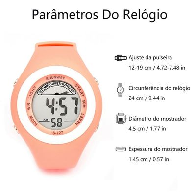 Relógio de Pulso S727-03-1- Tudo em Caixa