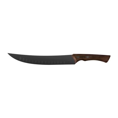 Faca para Carne Tramontina Churrasco Black em Aço Inox Escurecido e Cabo de Madeira 10"