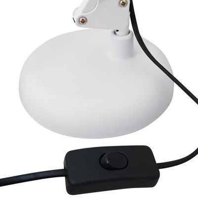 Luminária De Mesa Articuladal Manicure Escritorio  BRANCO