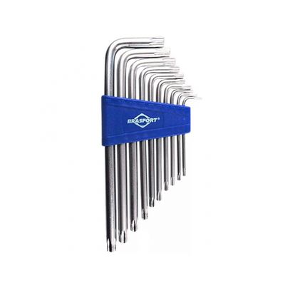 Chave Torx Brasfort Jg T09-T50 10Pcs Blister 7835