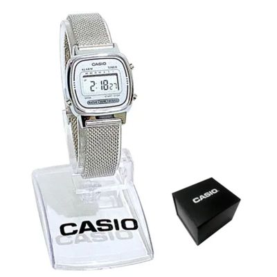 Relógio Casio Feminino Vintage Prata LA670WA-7DF