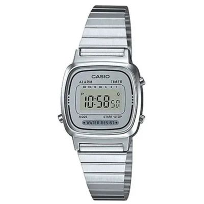 Relógio Casio Feminino Vintage Prata LA670WA-7DF