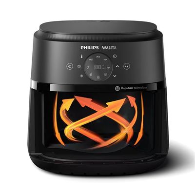 Fritadeira Elétrica Airfryer Philips Walita Série 2000 XL Digital NA230/00 1700W Preta Preto / 220V