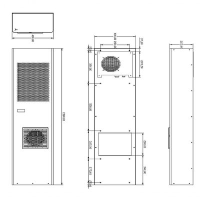 Ar Condicionado Industrial Para Painel Elétrico Indoor 3000W 220V Monofásico IP54 Gica 302