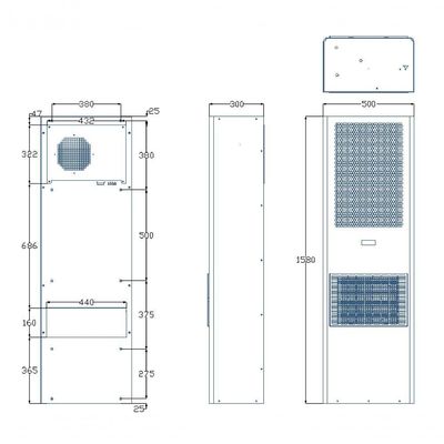 Ar Condicionado Industrial Para Painel Elétrico Indoor 4000W 220V Monofásico IP54 Gica 402