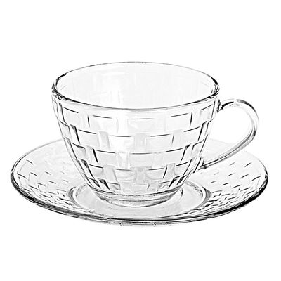 Conjunto de Xícaras Cazza Picnic em Vidro 290ml 6 Peças